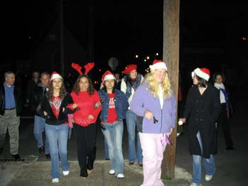 bellringers lead crowd